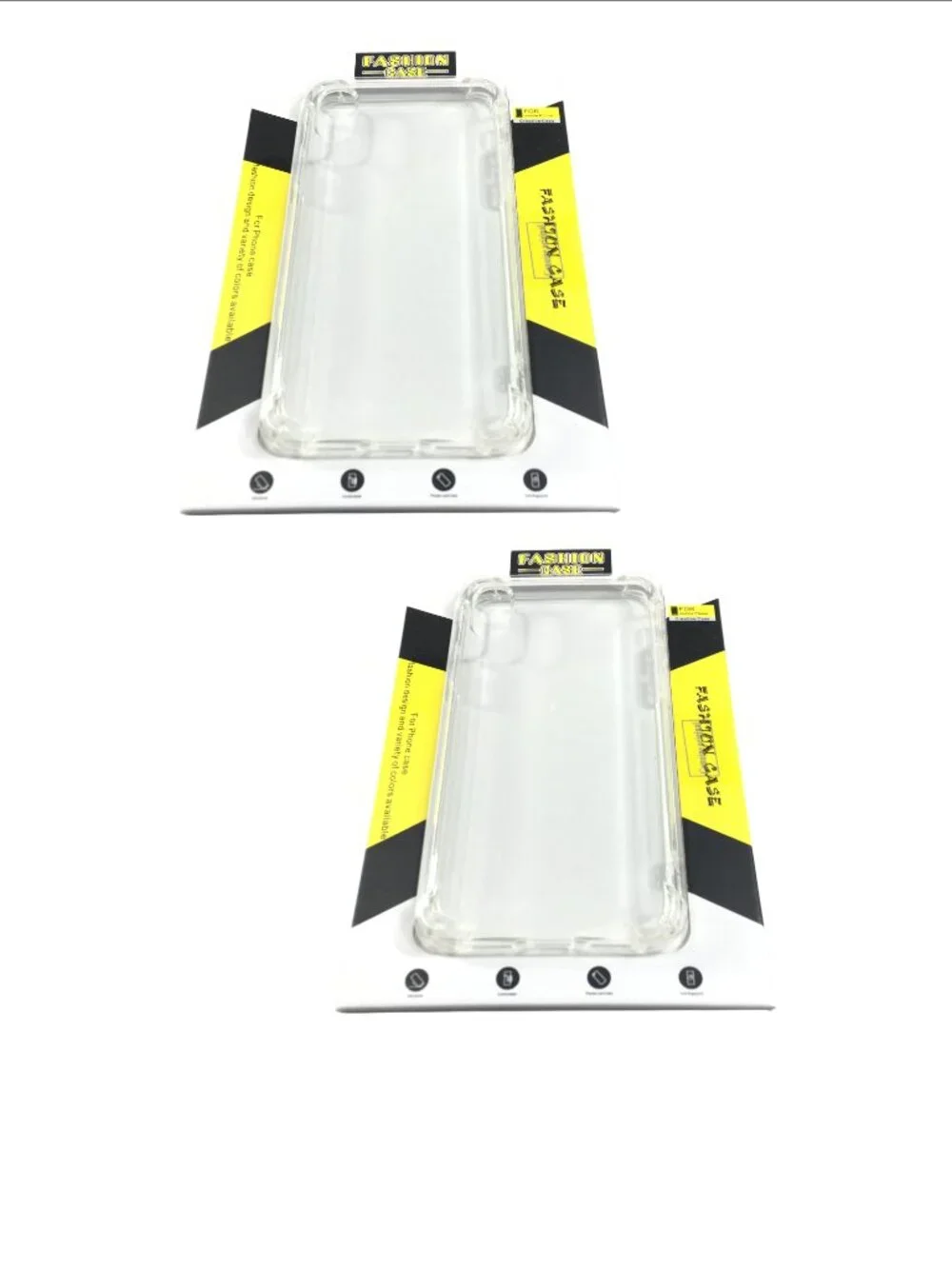 2 NEW iPhone Xs 1Os X 10 Clear Case Cover Transparent Slim Shock Absorption NIP